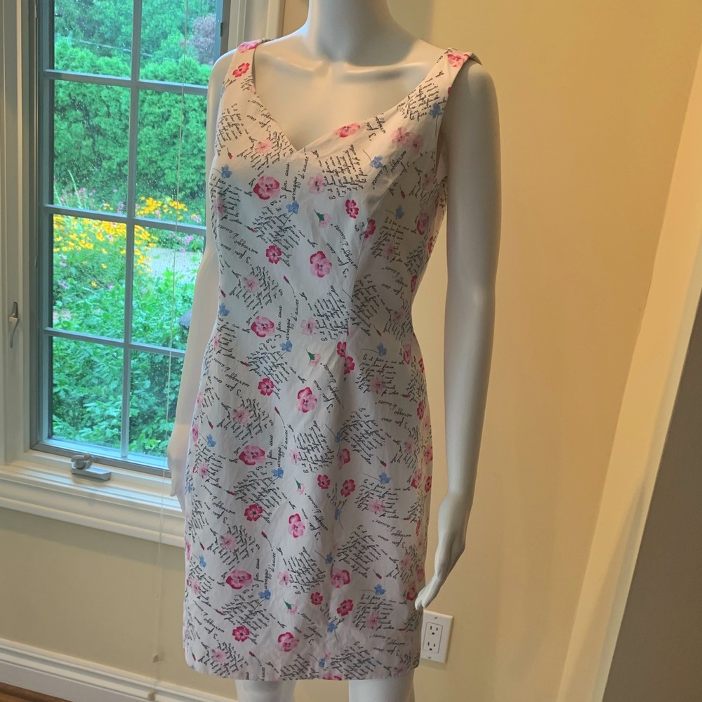Vintage Escada Lined Cotton Dress